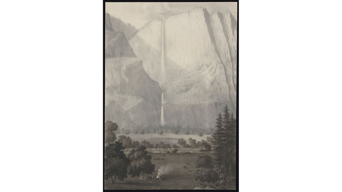 library-acquires-early-yosemite-drawing-and-rare-1855-lithograph