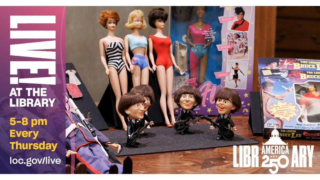 Live At the LibraryFeatures Geraldine Brooks American Landscapes Fashion Dolls and More in May