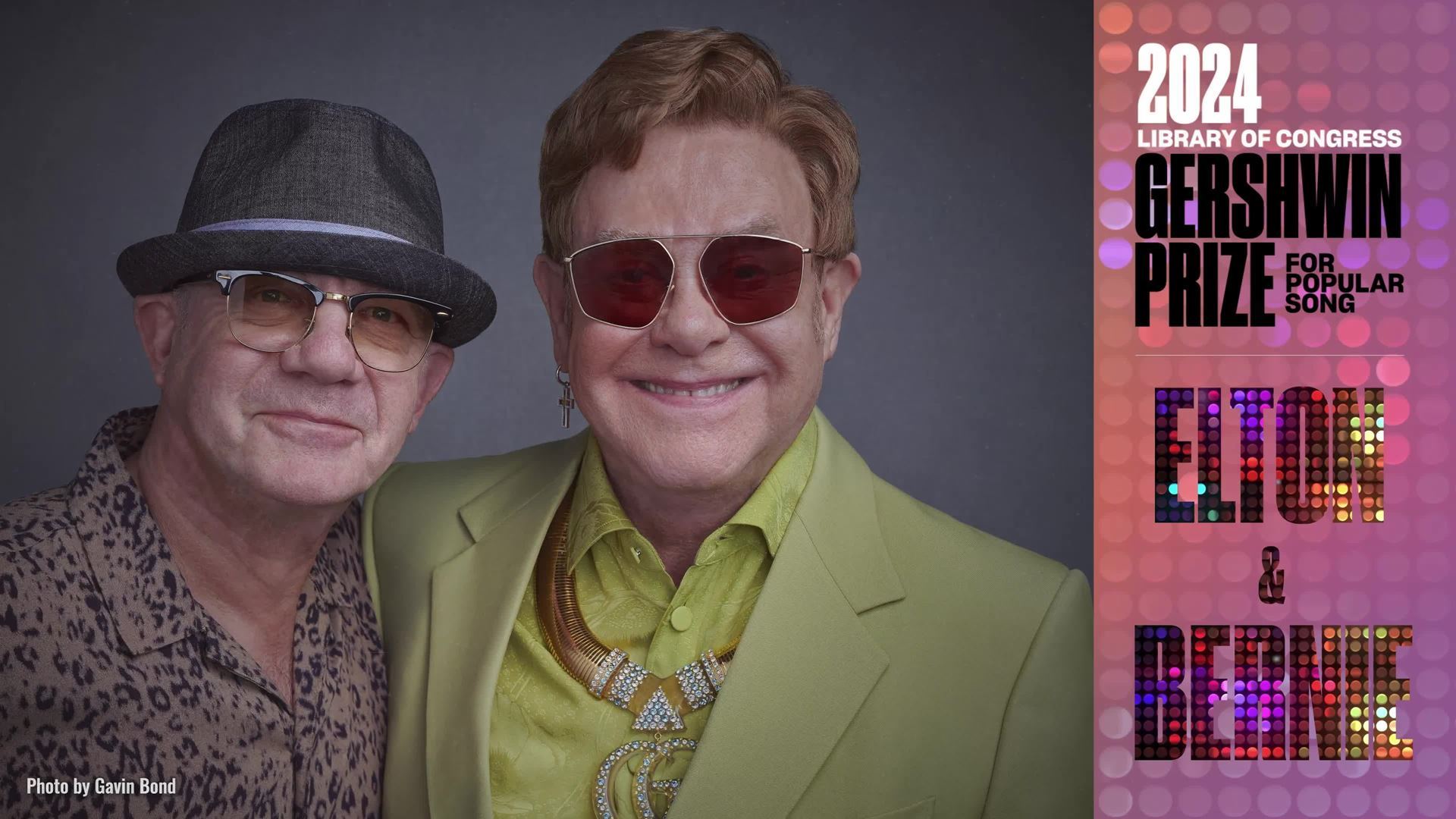 Elton John and Bernie Taupin to Receive the Library of Congress Gershwin Prize for Popular Song