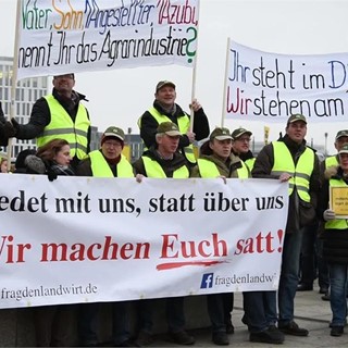 Demonstration „Wir machen Euch satt“: allgemeine Bilder