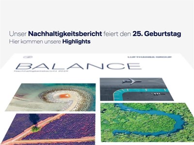 Balance halten. Aus Verantwortung. 25 Jahre Berichterstattung zu Umwelt und Nachhaltigkeit
