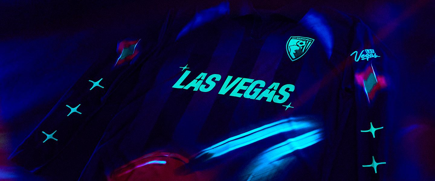 visit-las-vegas-partners-with-afc-bournemouth-on-glow-in-the-dark-kit-to-brighten-up-winter-nights