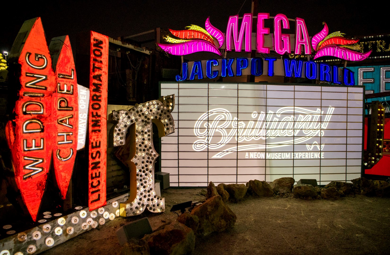'Brilliant!'  features digital projection recreations of the lighting on some of Las Vegas' most famous neon signs