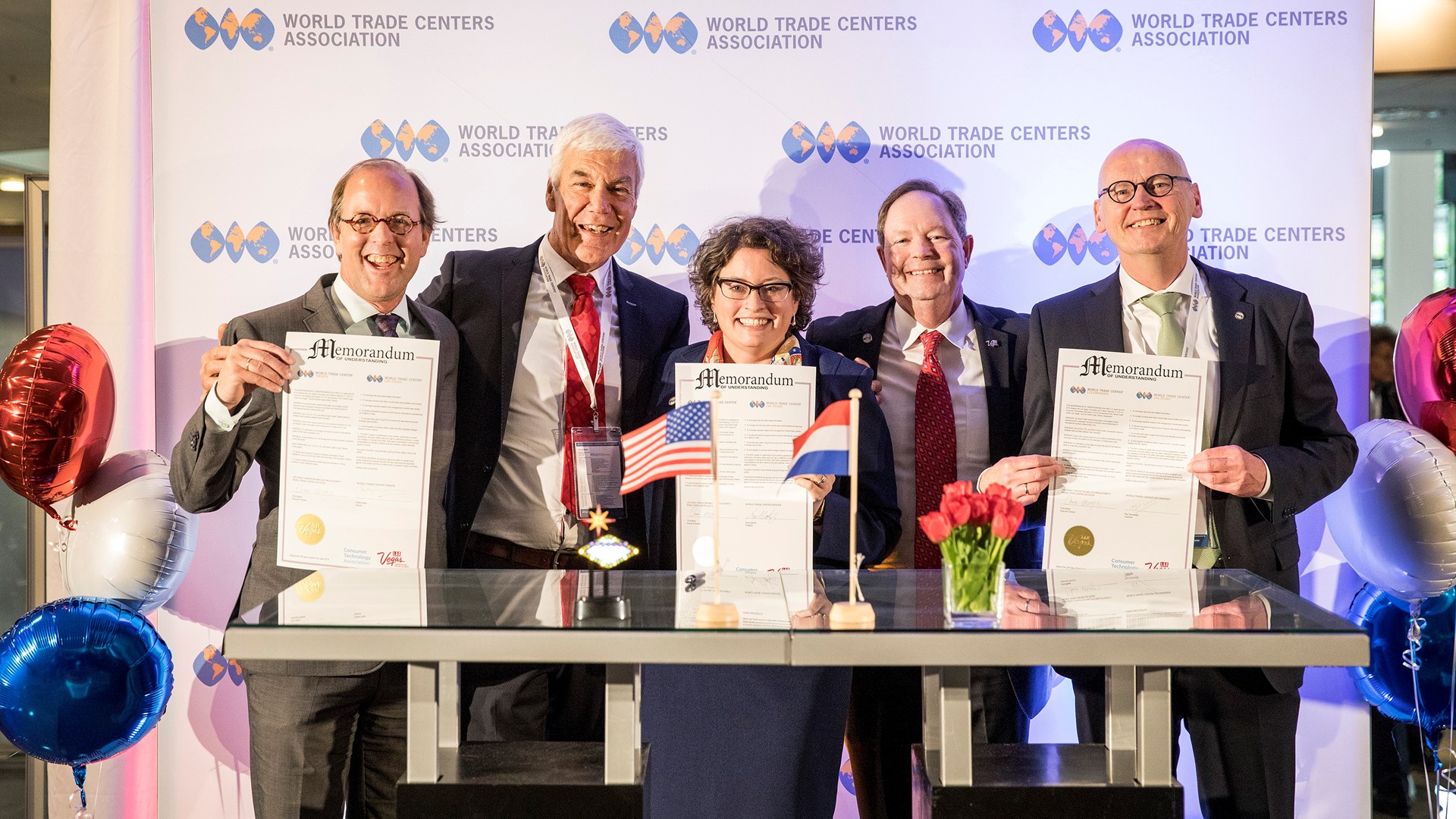 World Trade Center Las Vegas signed three MOUs at the 49th World Trade Center Association General Assembly in the Nether