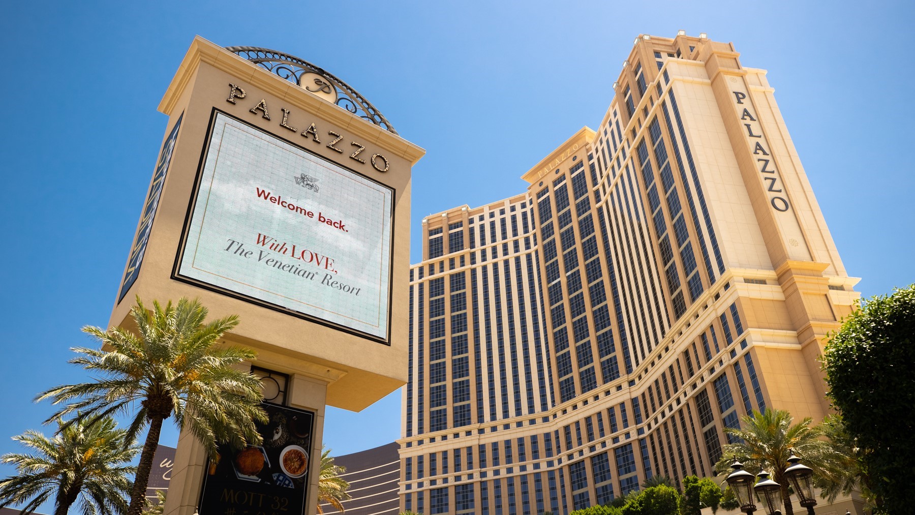 The Palazzo Resort marquee June 4, 2020