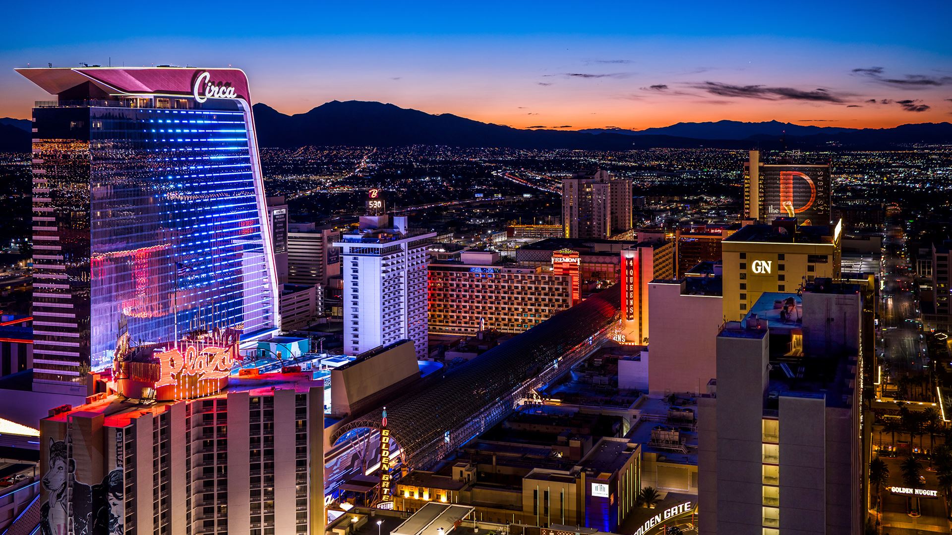 Downtown Las Vegas credit LVCVA