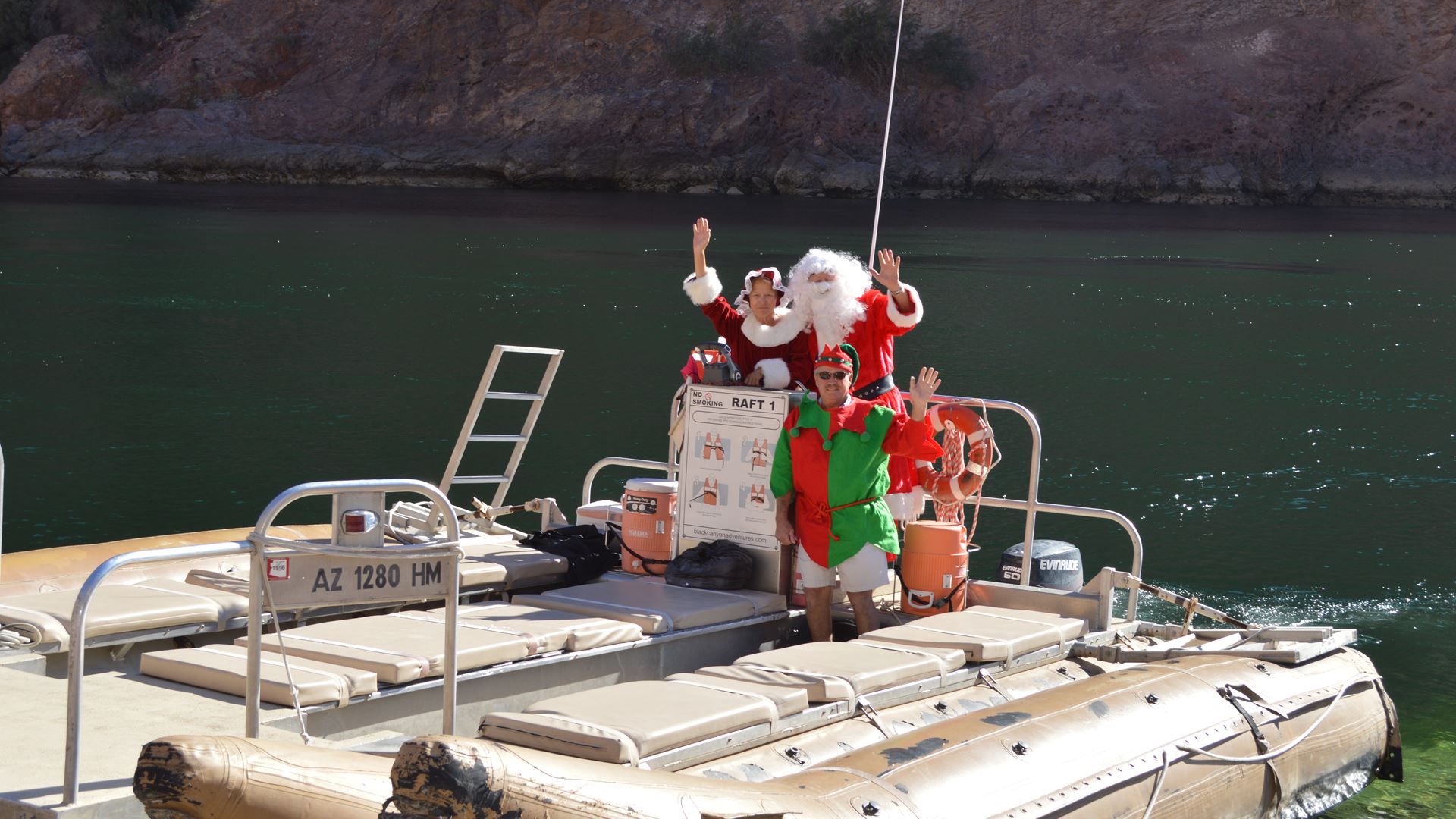 Rafting with Santa and Black Canyon River Adventures