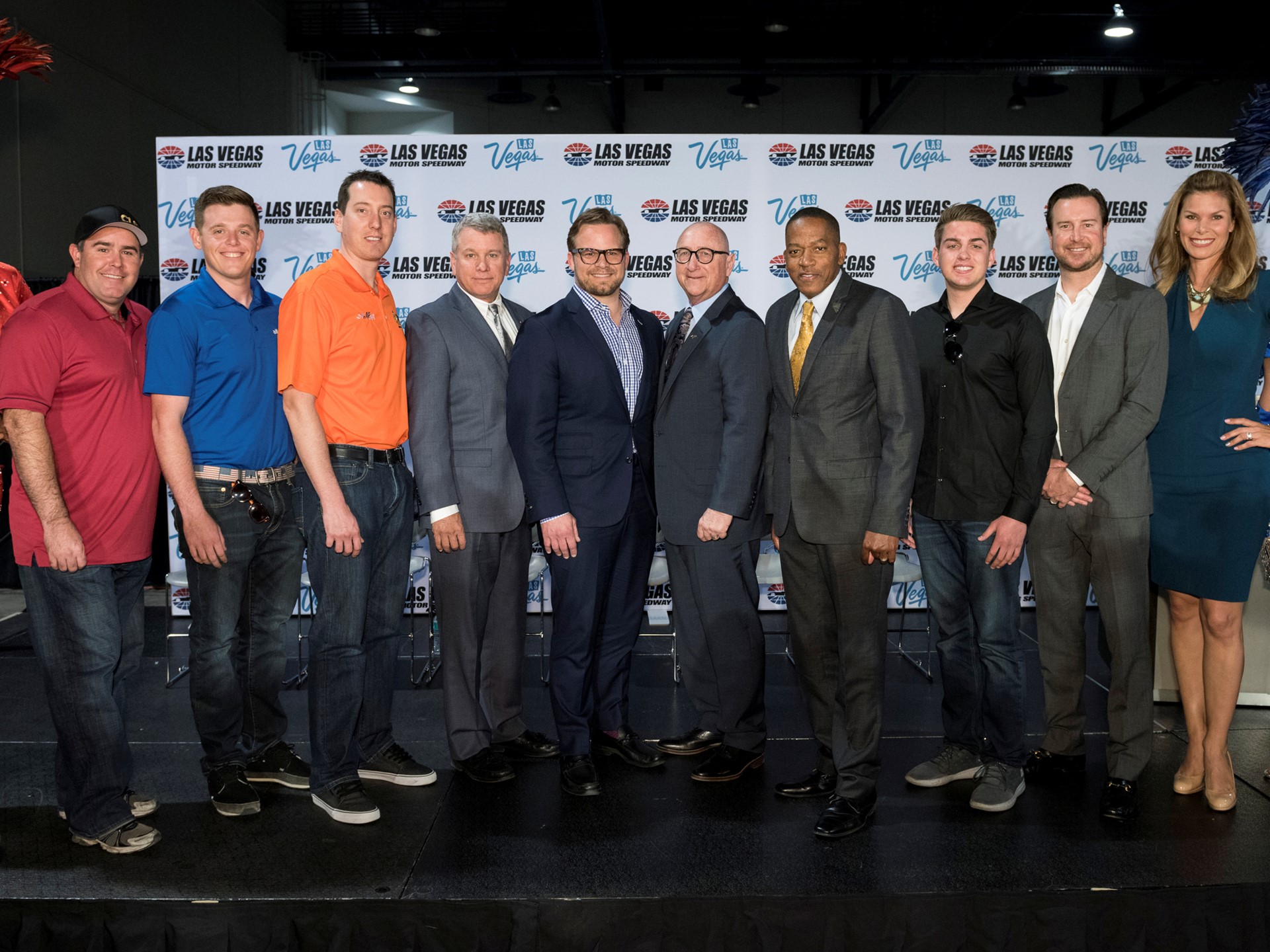 LVCVA joined with Las Vegas Motor Speedway LVMS officials to announce second NASCAR race