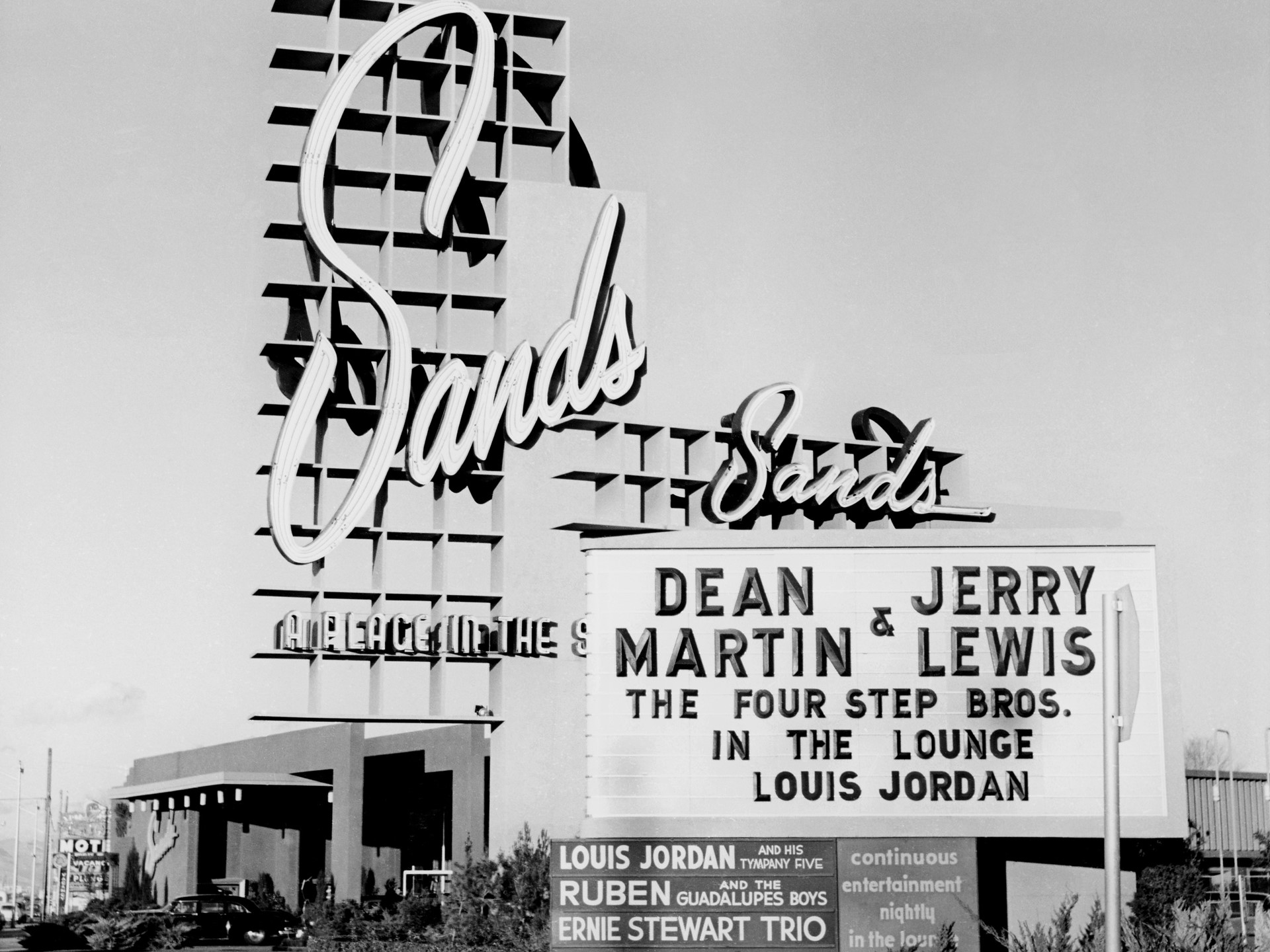 Sands Hotel in Las Vegas marquee