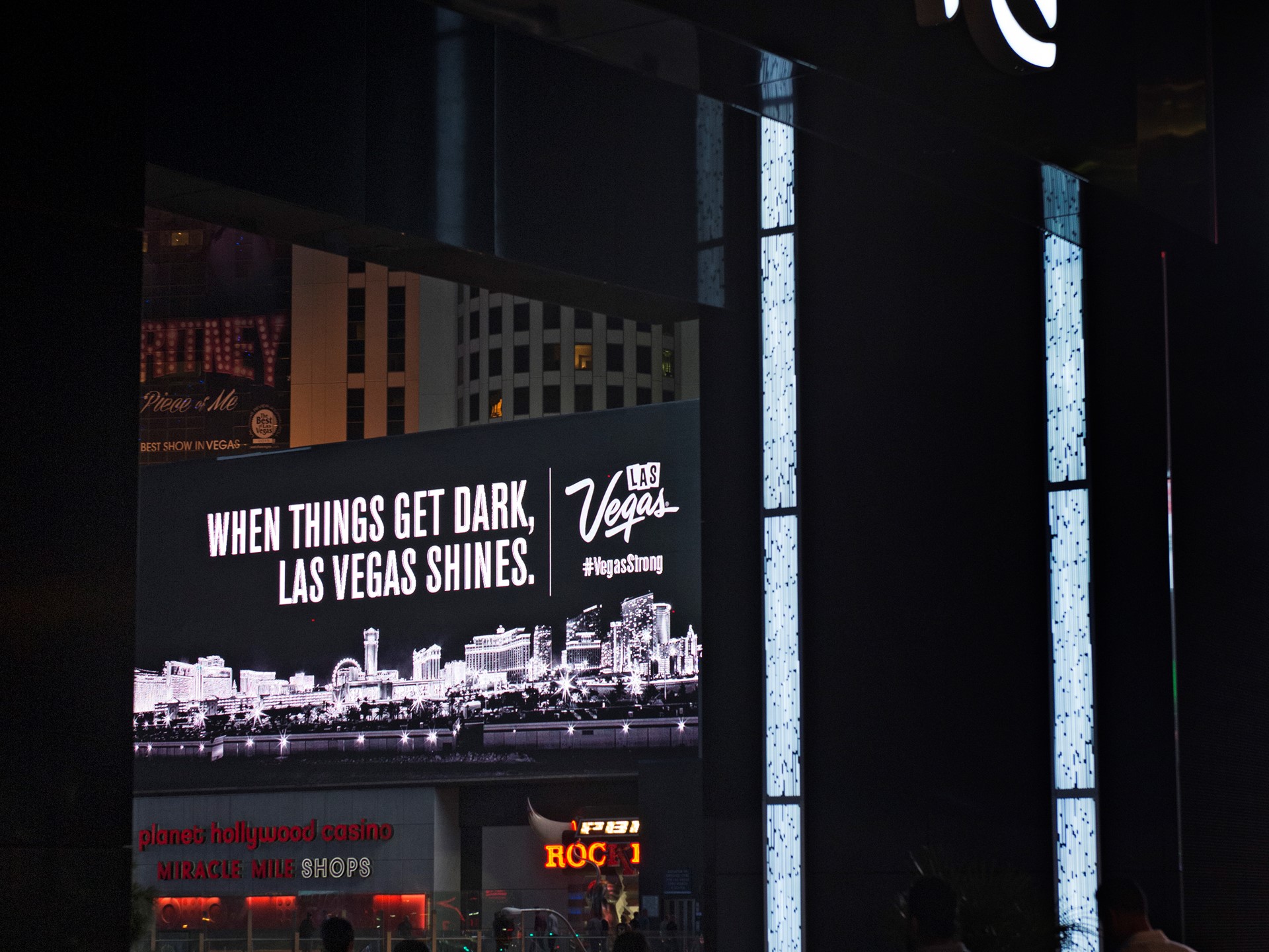 When things get dark, Las Vegas Shines