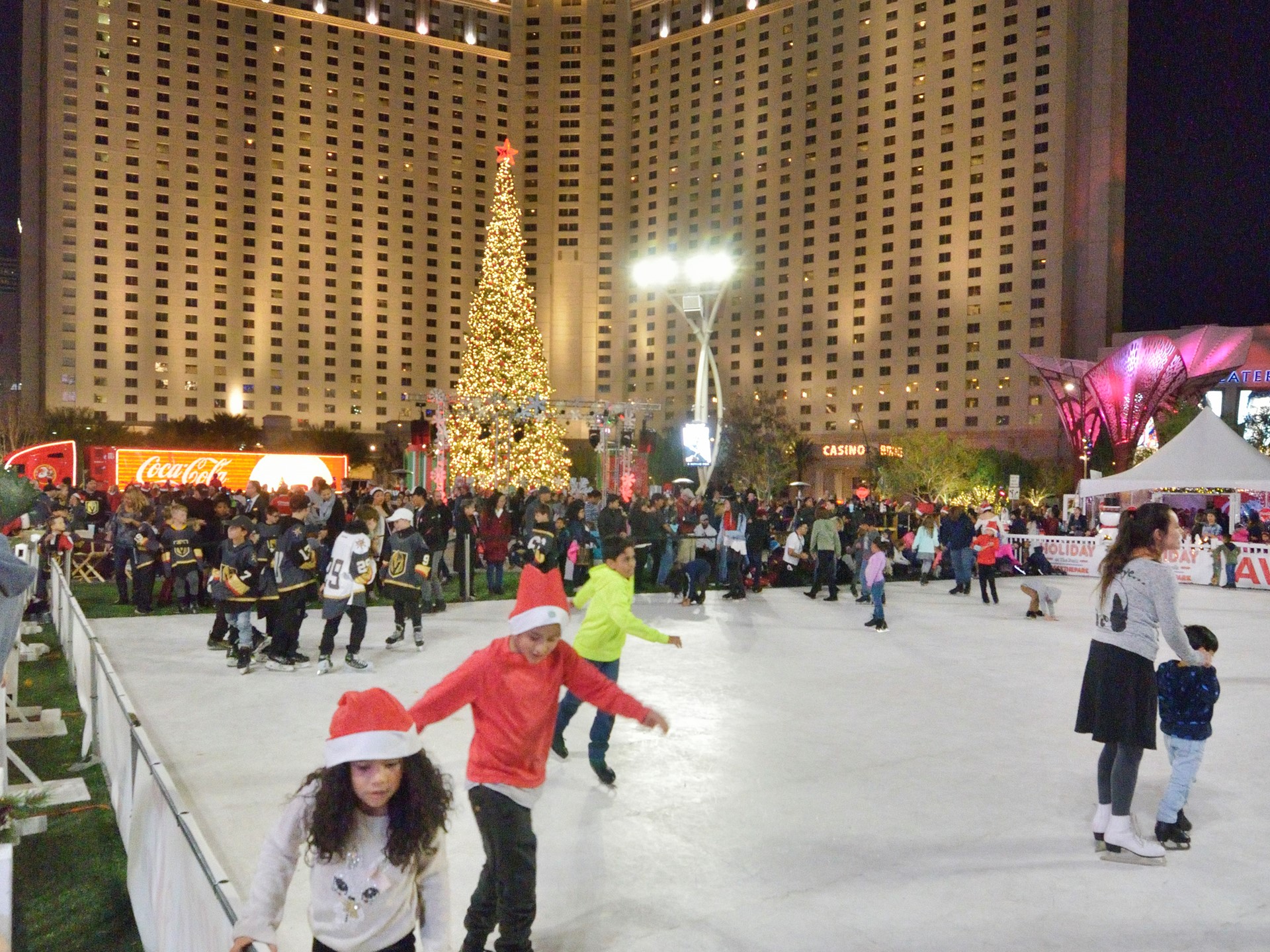 Ice skating rink at Holiday at the Park