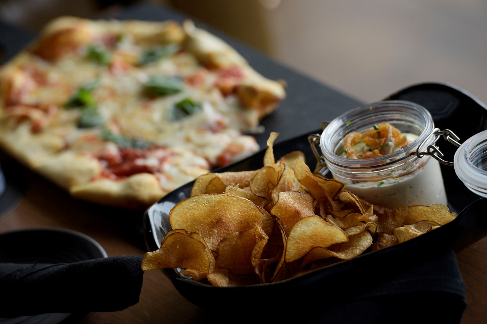 House-made potato chips at Topgolf  Las Vegas