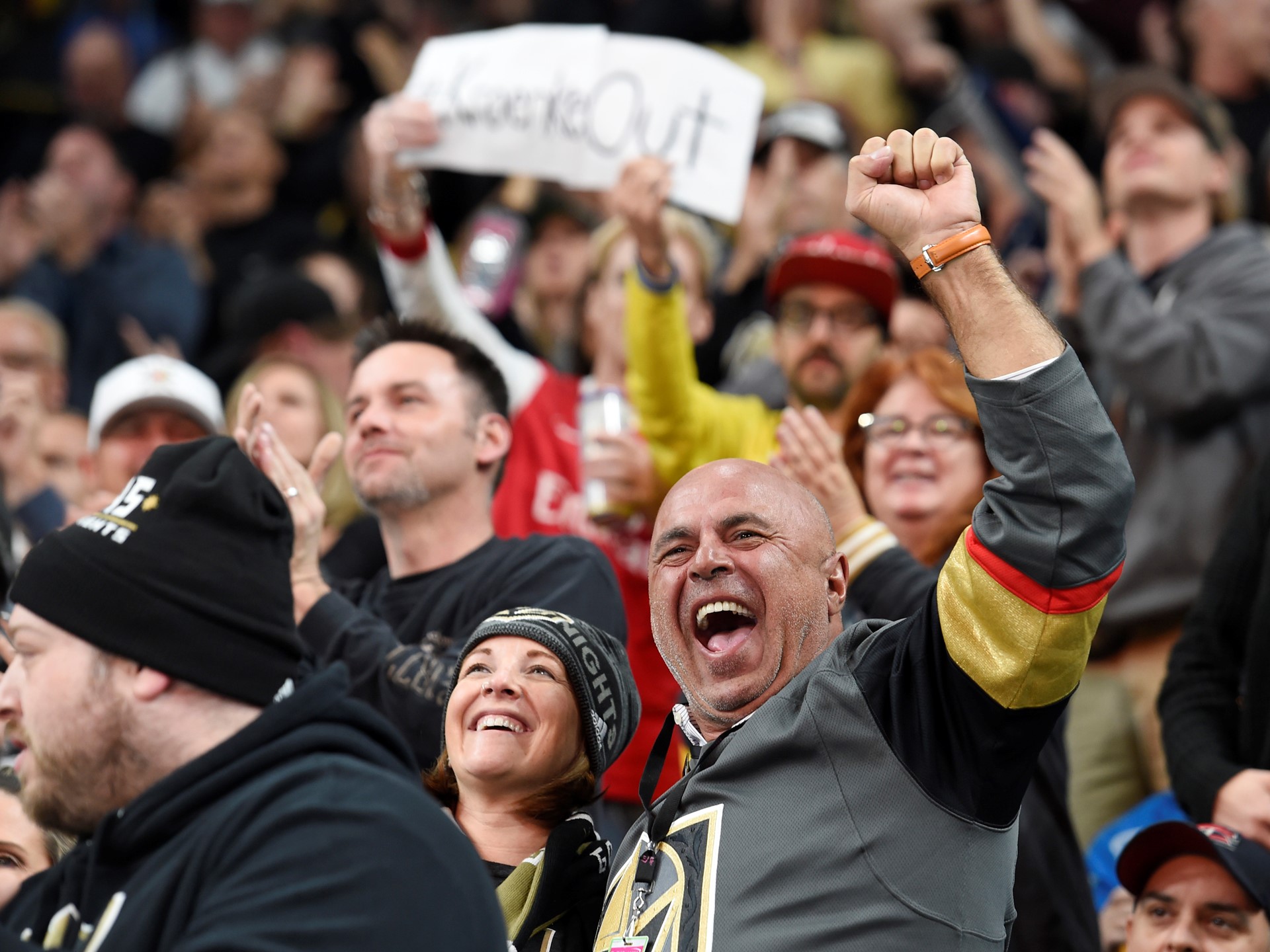Vegas Golden Knights fans celebrate