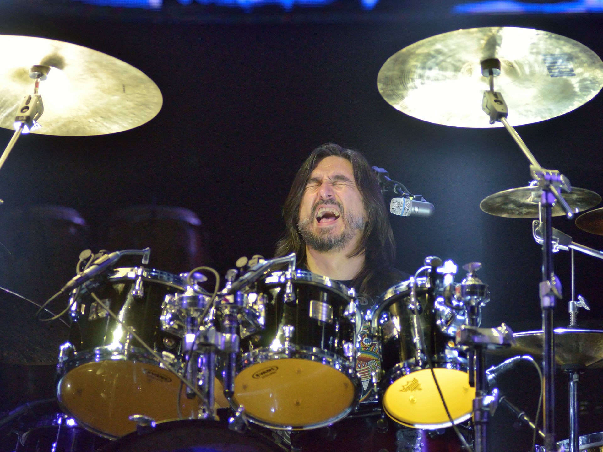 Alfonso Andre performs with Caifanes at the MGM Grand Garden Arena