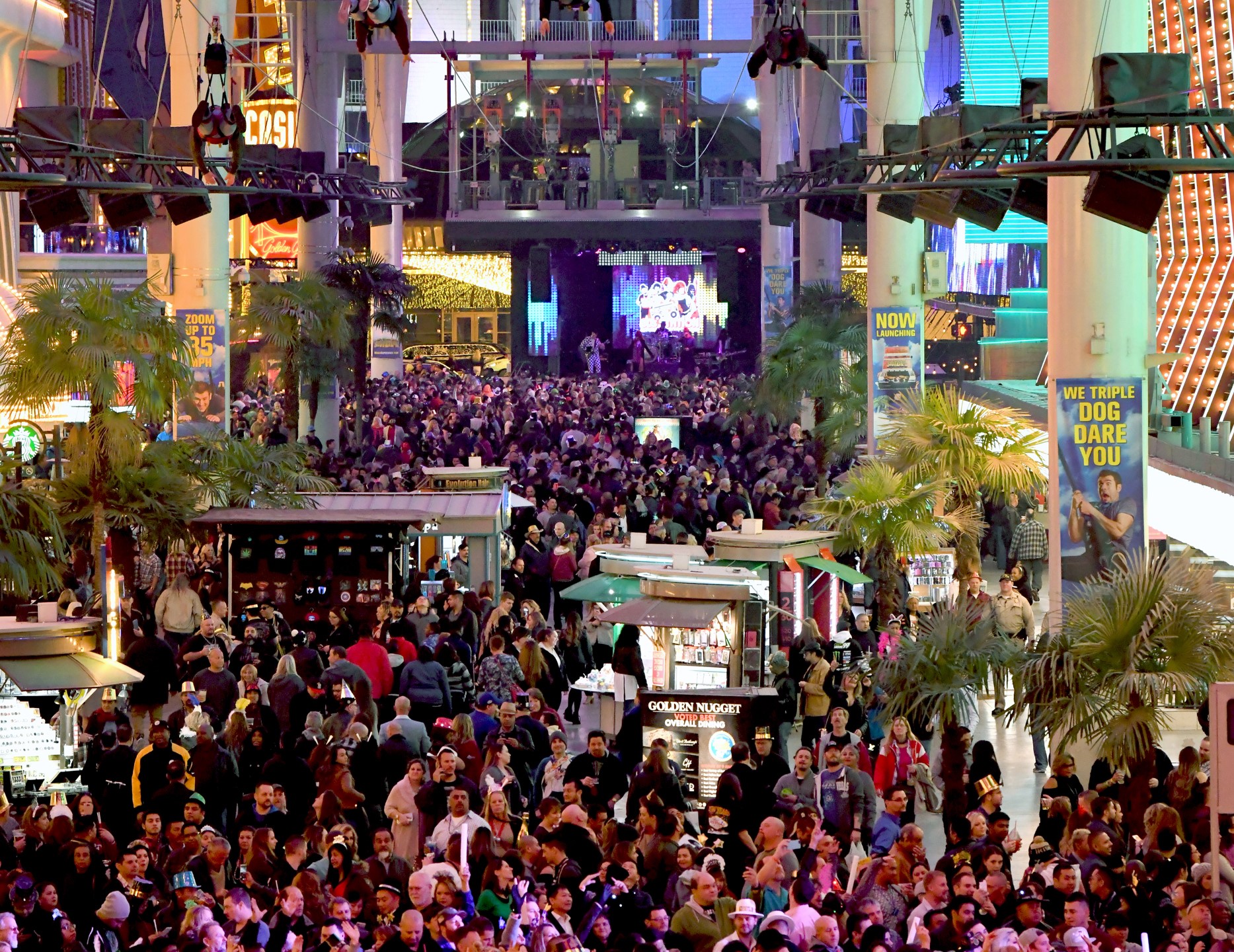 New Year's Eve at the Fremont Street Experience