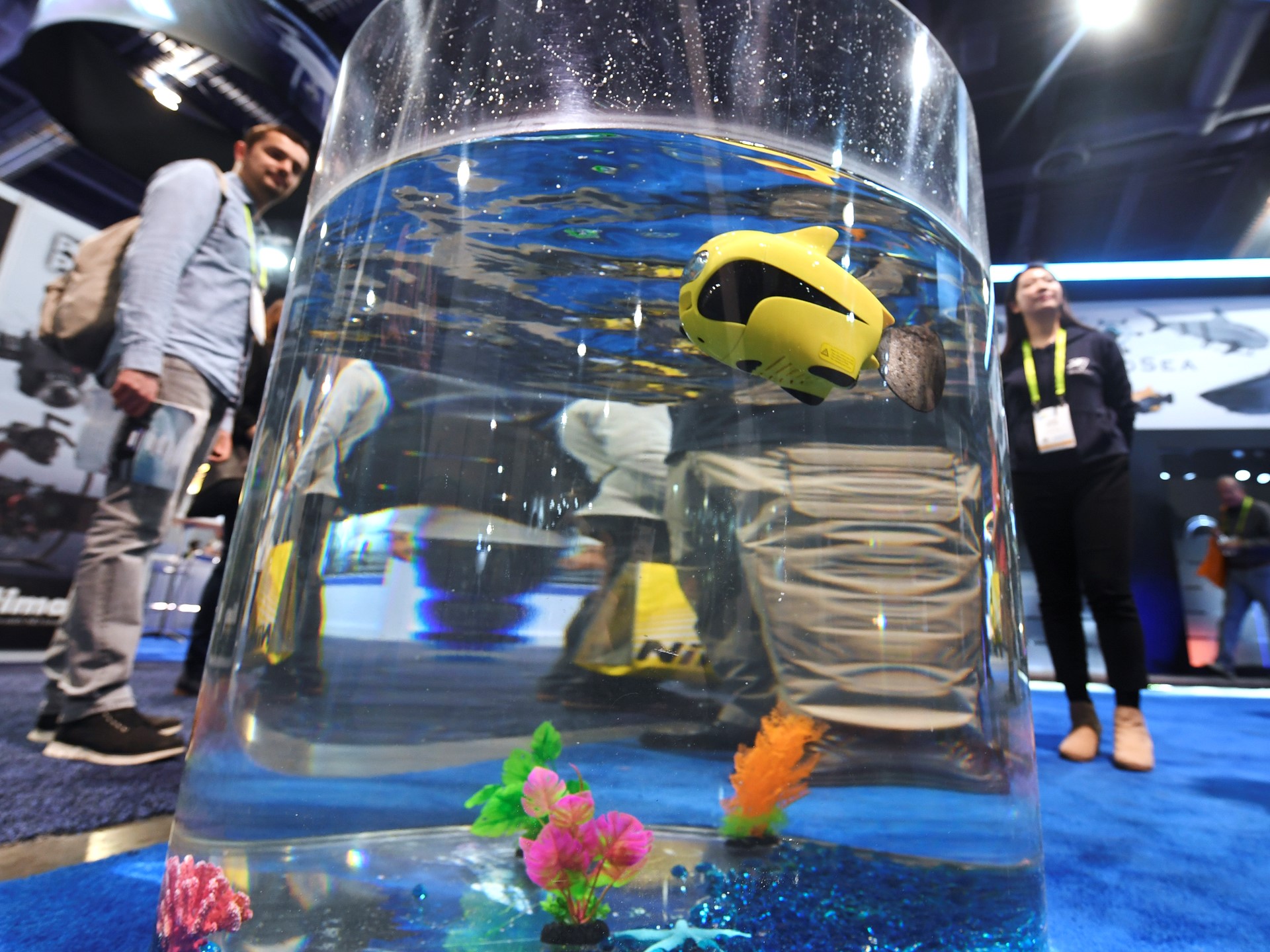 An underwater drone
