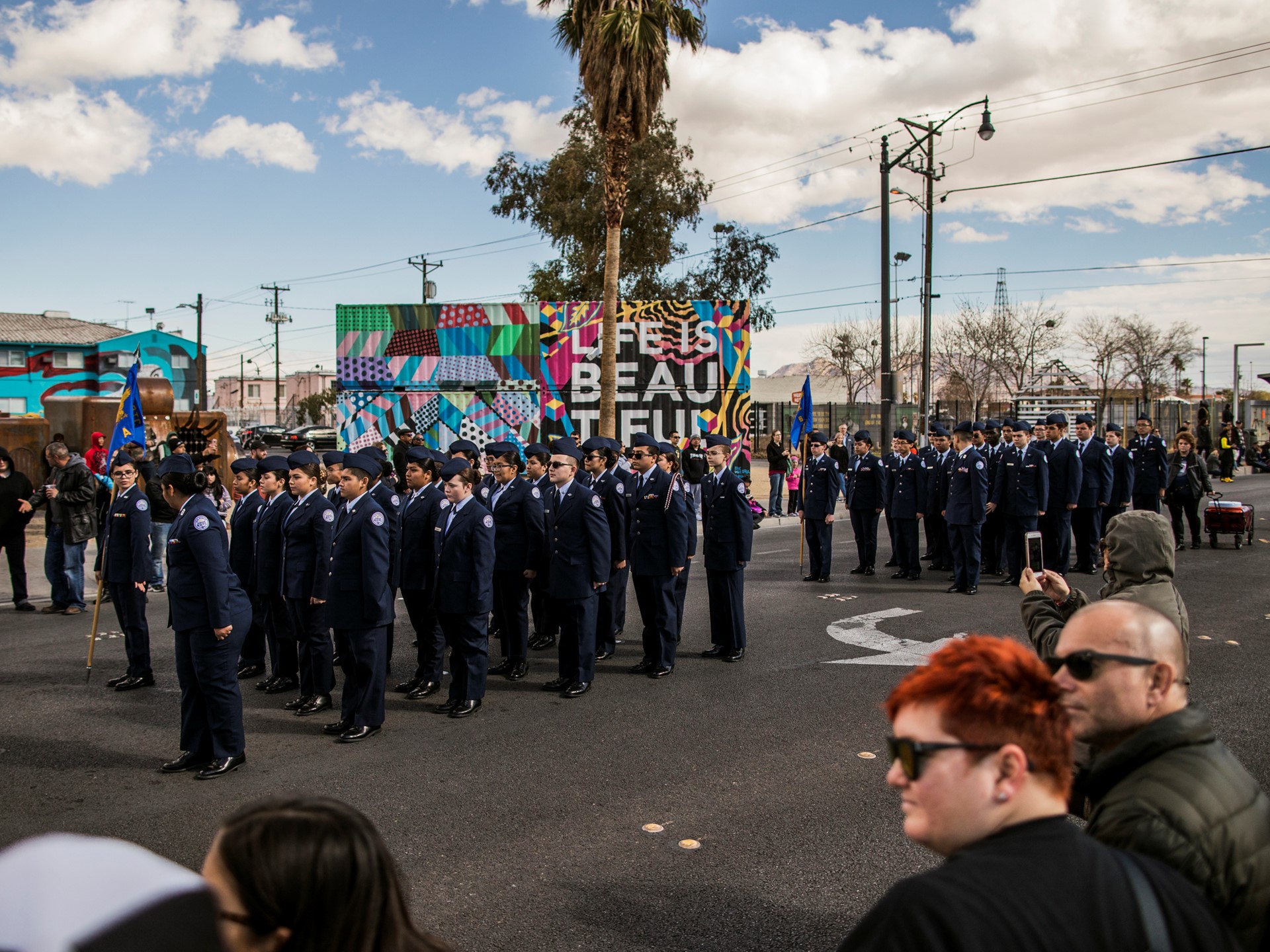 Members of the Cimarron Memorial High School Air Force