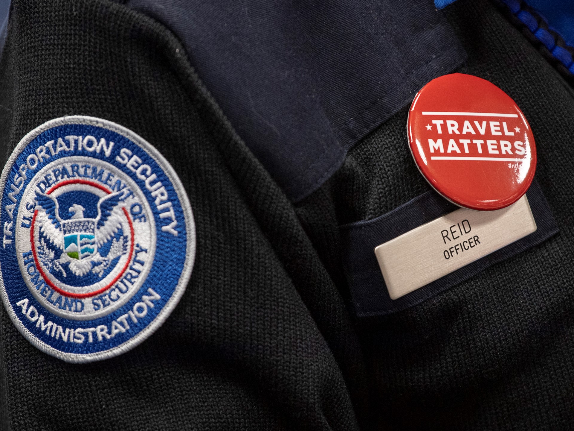 A Transportation Security Administration (TSA) agent
