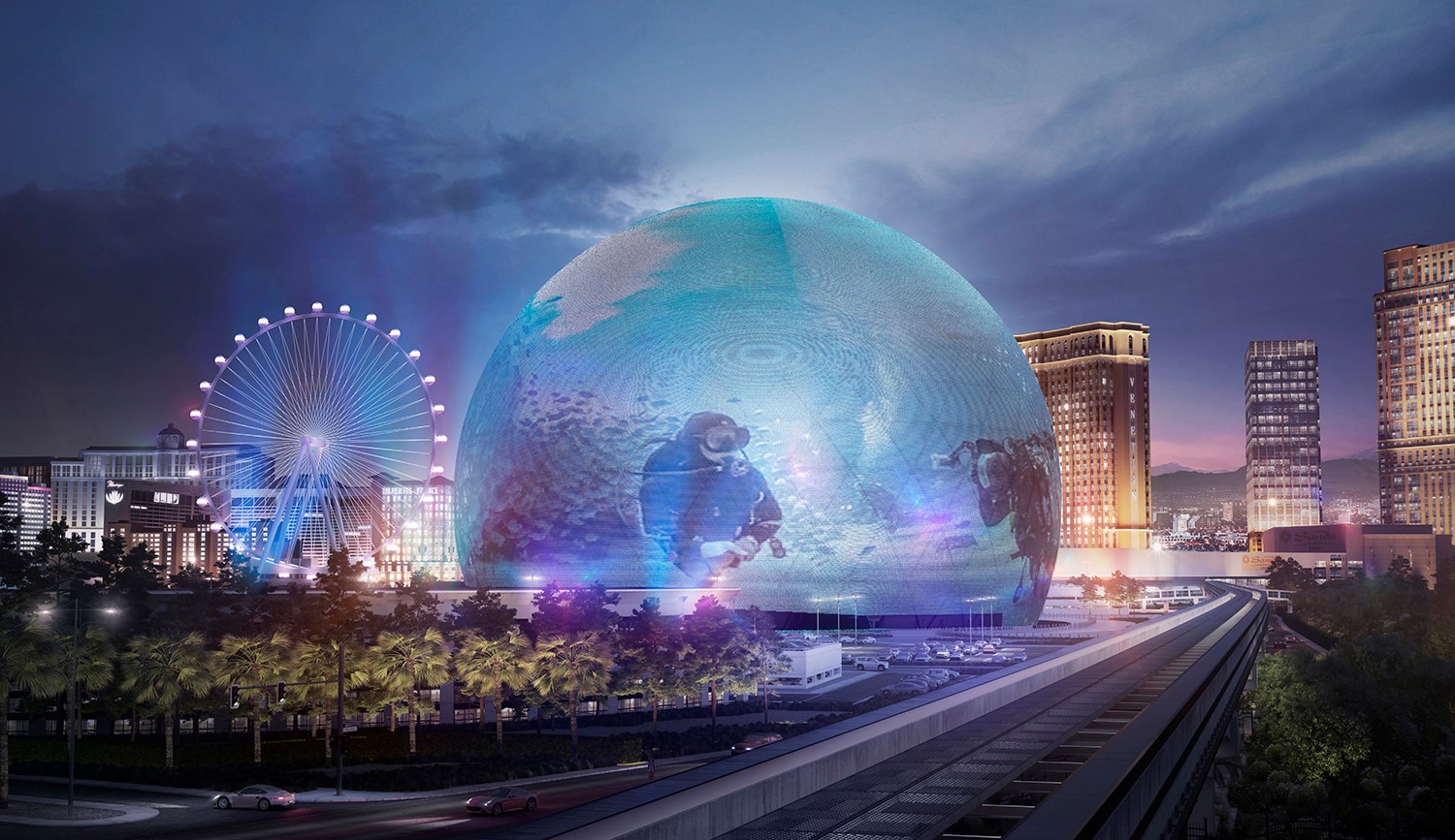MSG Sphere rendering