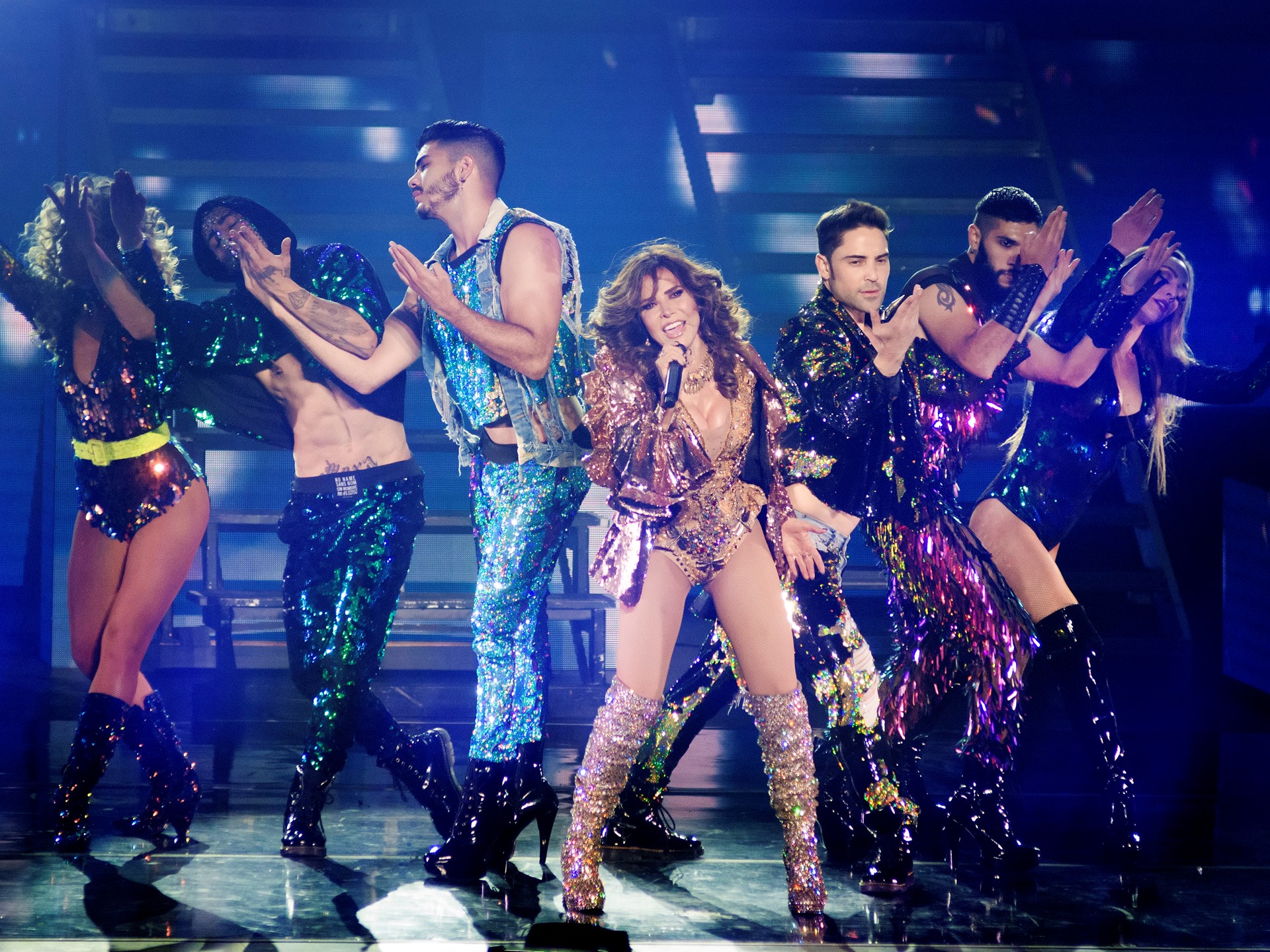 Gloria Trevi performs at Zappos Theater in the Planet Hollywood