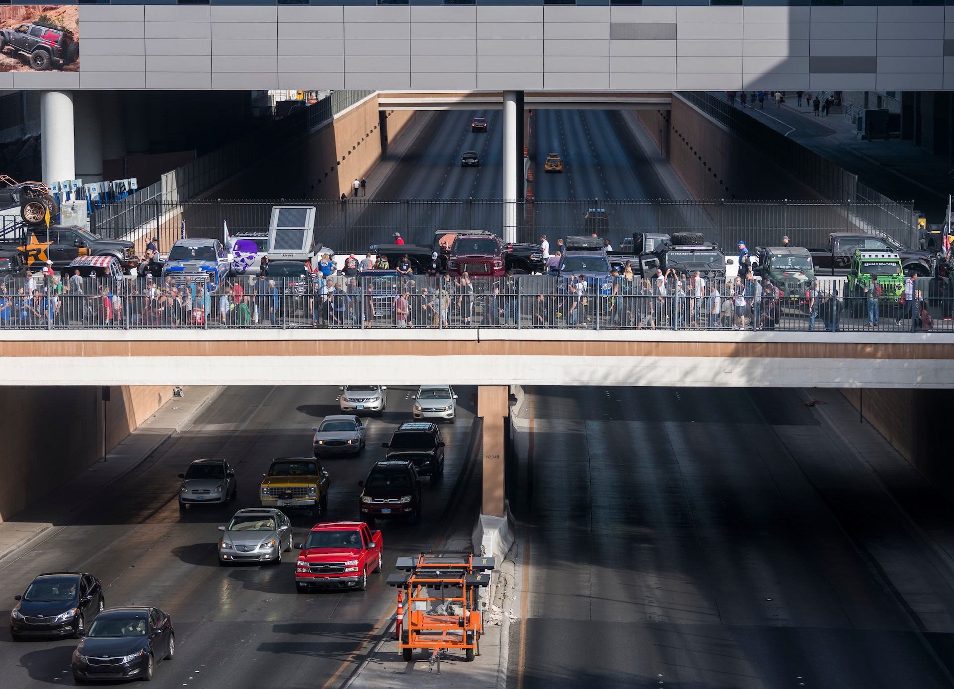 The display of vehicles