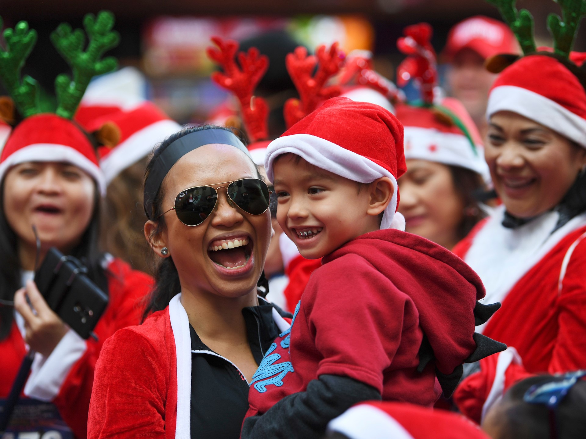 Participants enjoy entertainment
