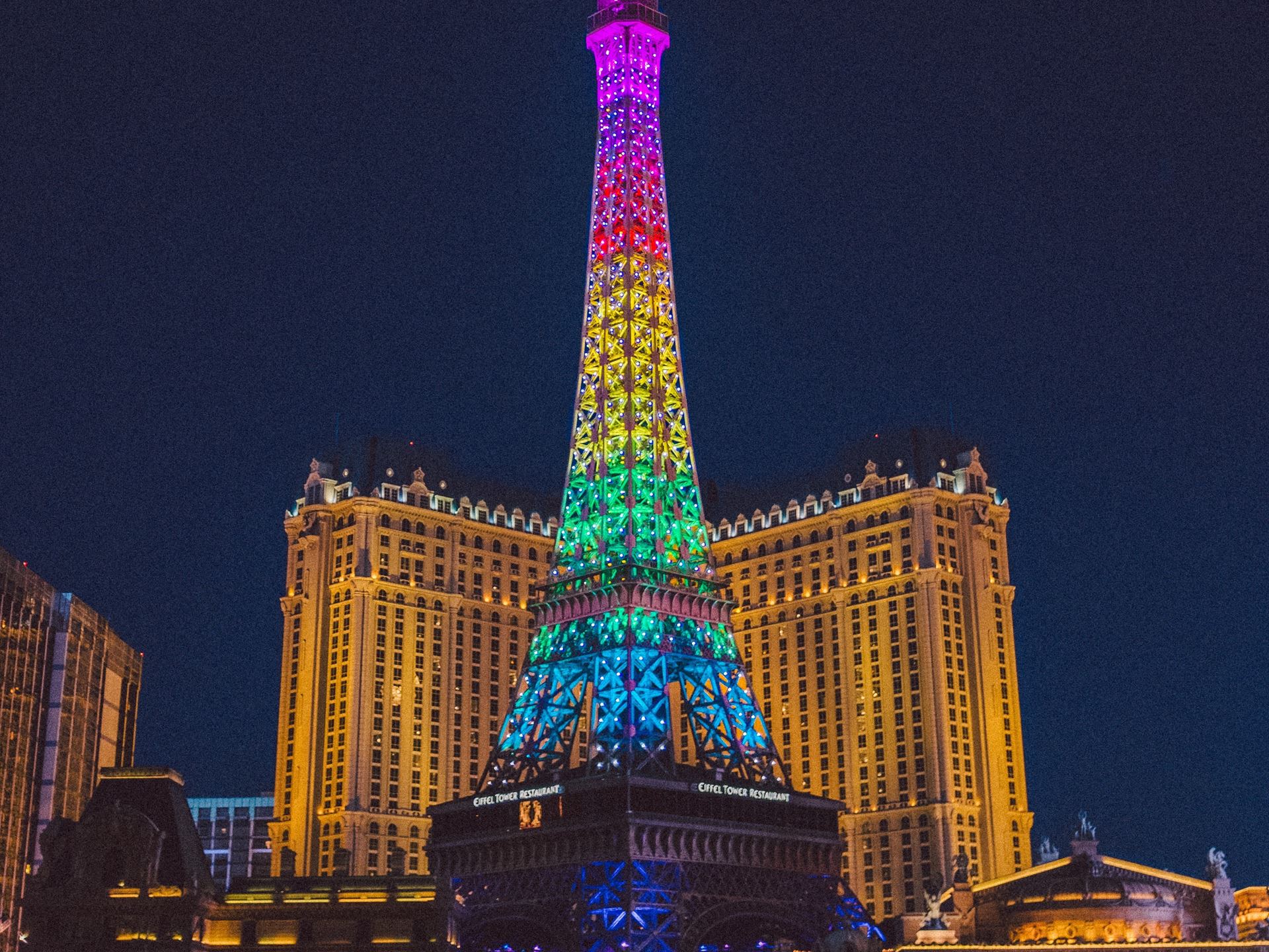 Top of the Eiffel Tower at Paris Las Vegas Editorial Photo - Image