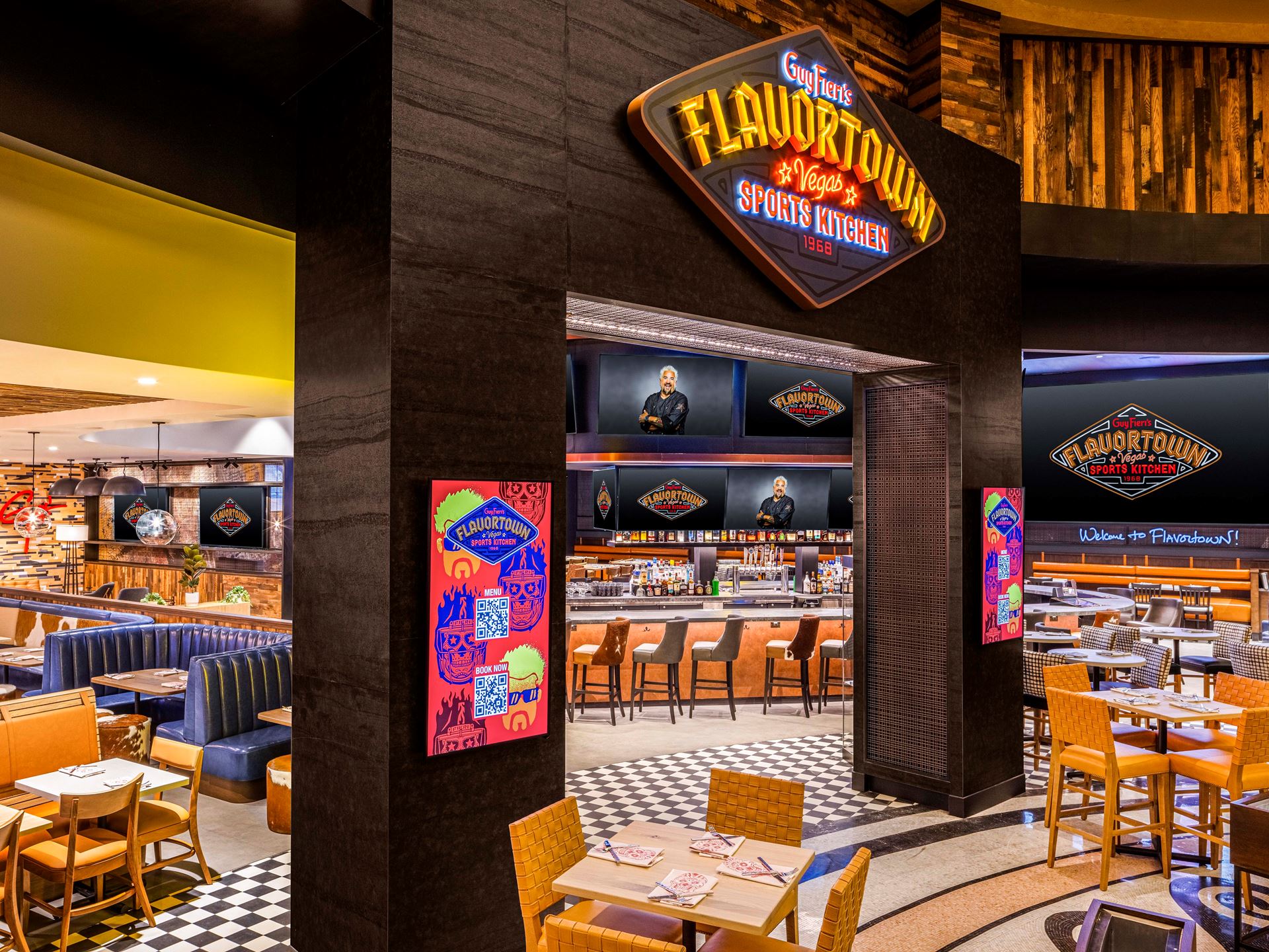 Front Entry of Guy Fieri s Flavortown Sports Kitchen at Horseshoe Las Vegas