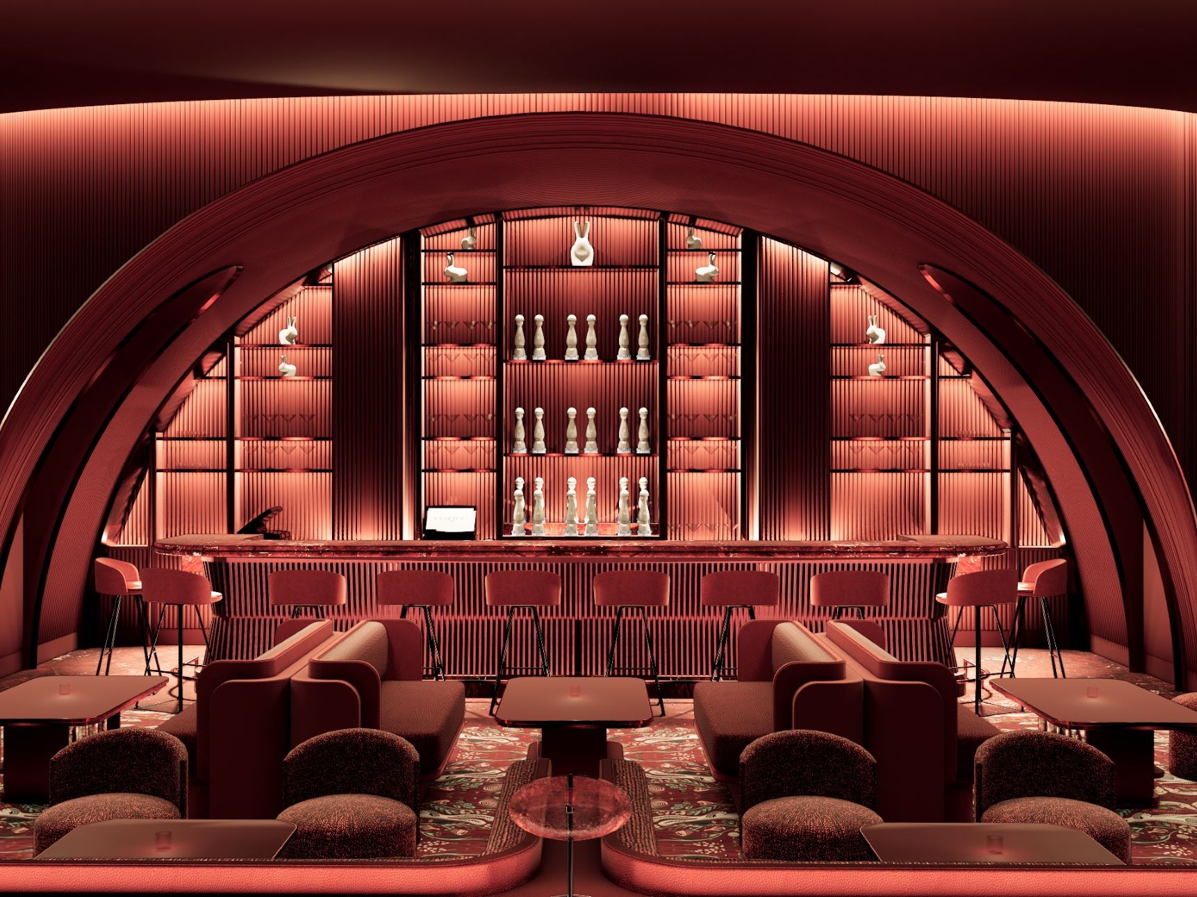 Wax Rabbit Speakeasy Rendering Durango Casino courtesy of Clique Hospitality