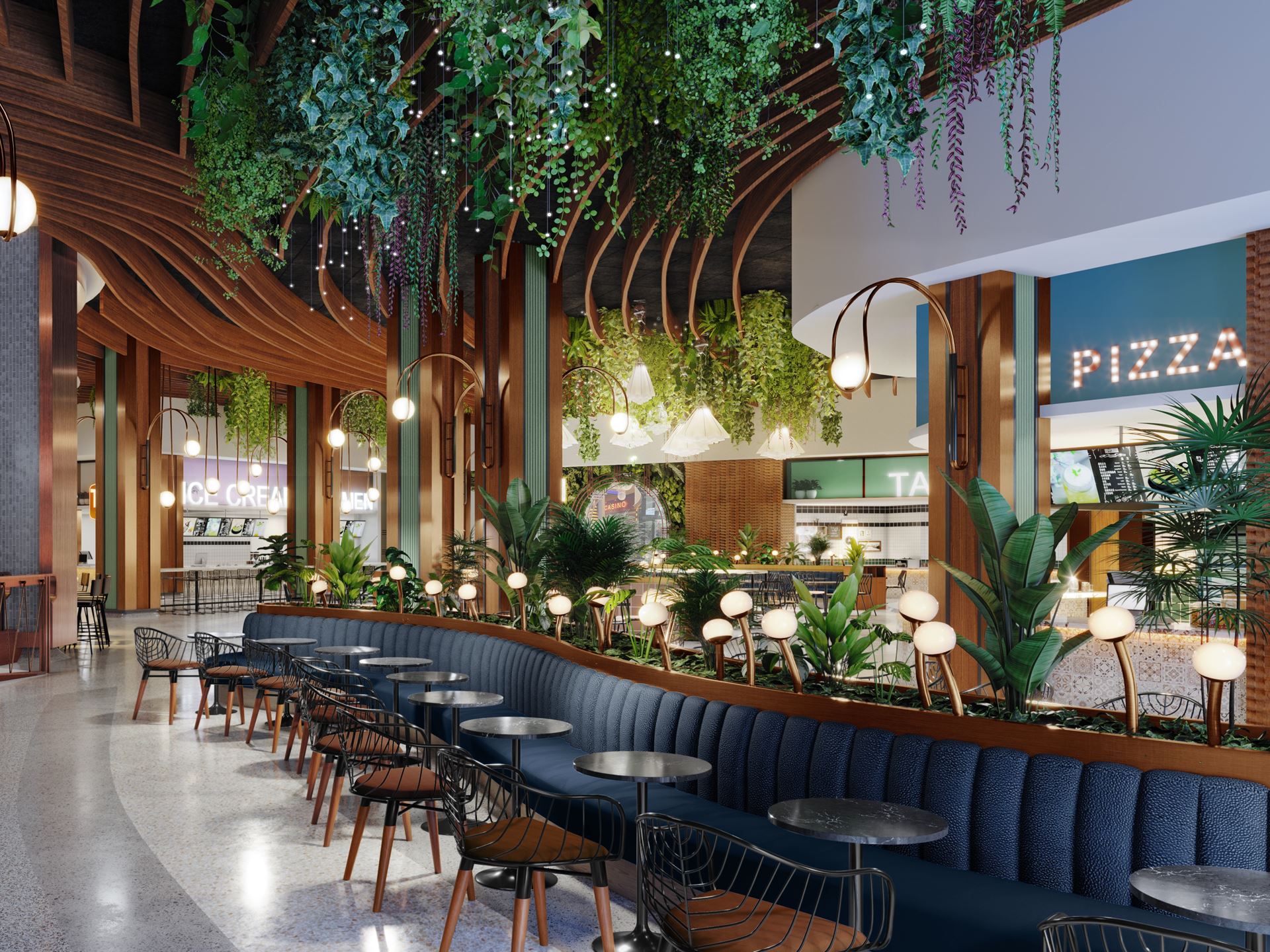 Miracle Mile Shops Miracle Eats Rendering