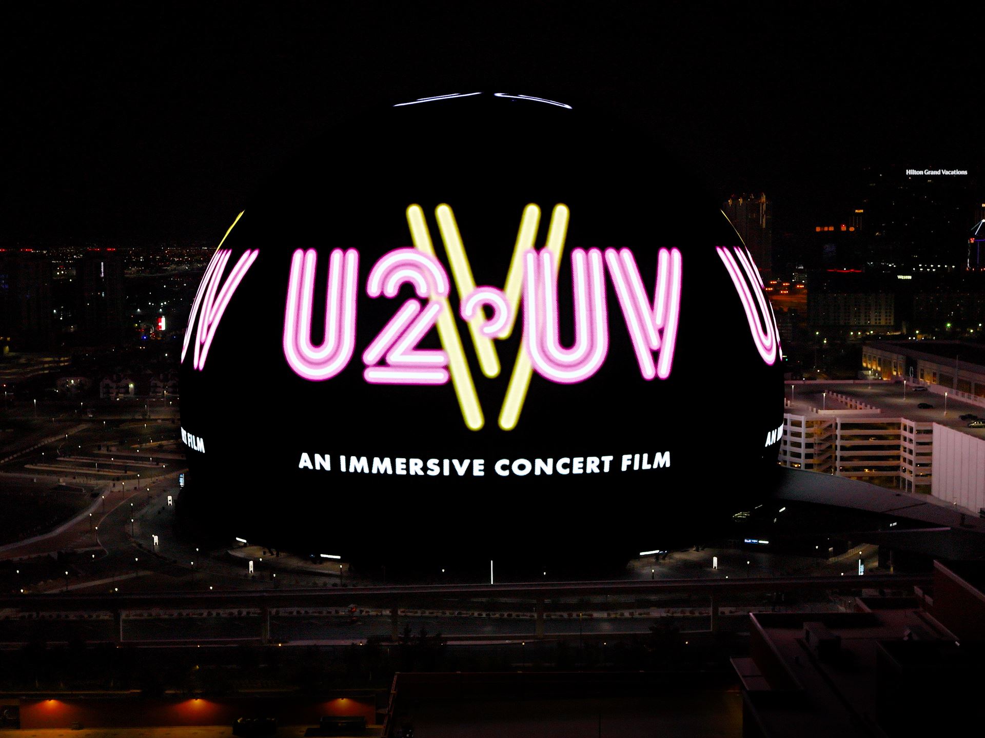 V U2 Immersive Concert Film Sphere Las Vegas