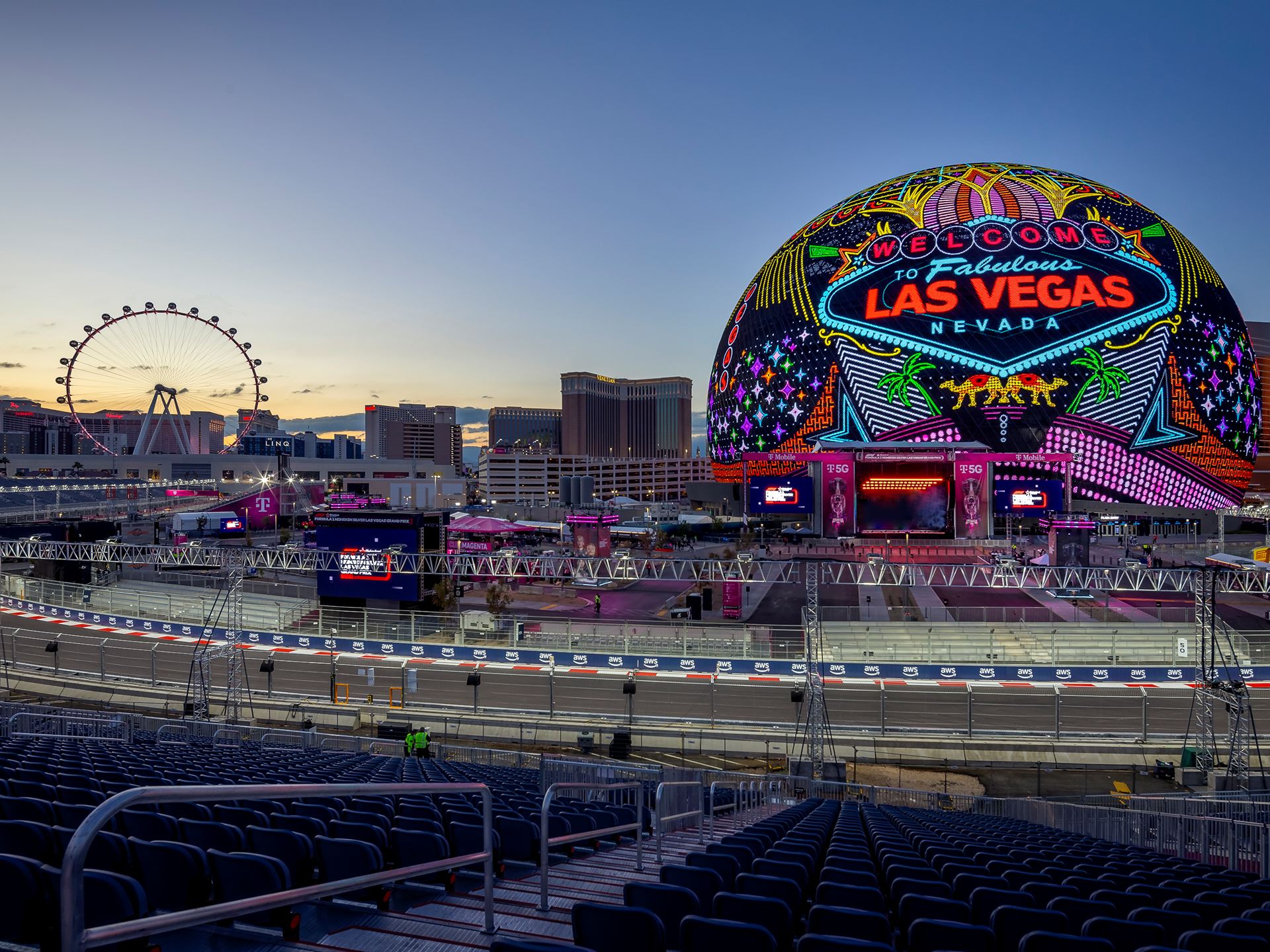 Las Vegas Grand Prix T Mobile at Sphere Zone
