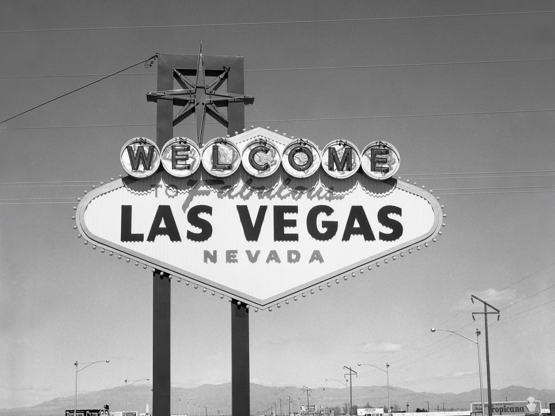 1960 Welcome Sign designed by Betty Willis Credit LVCVA Archive