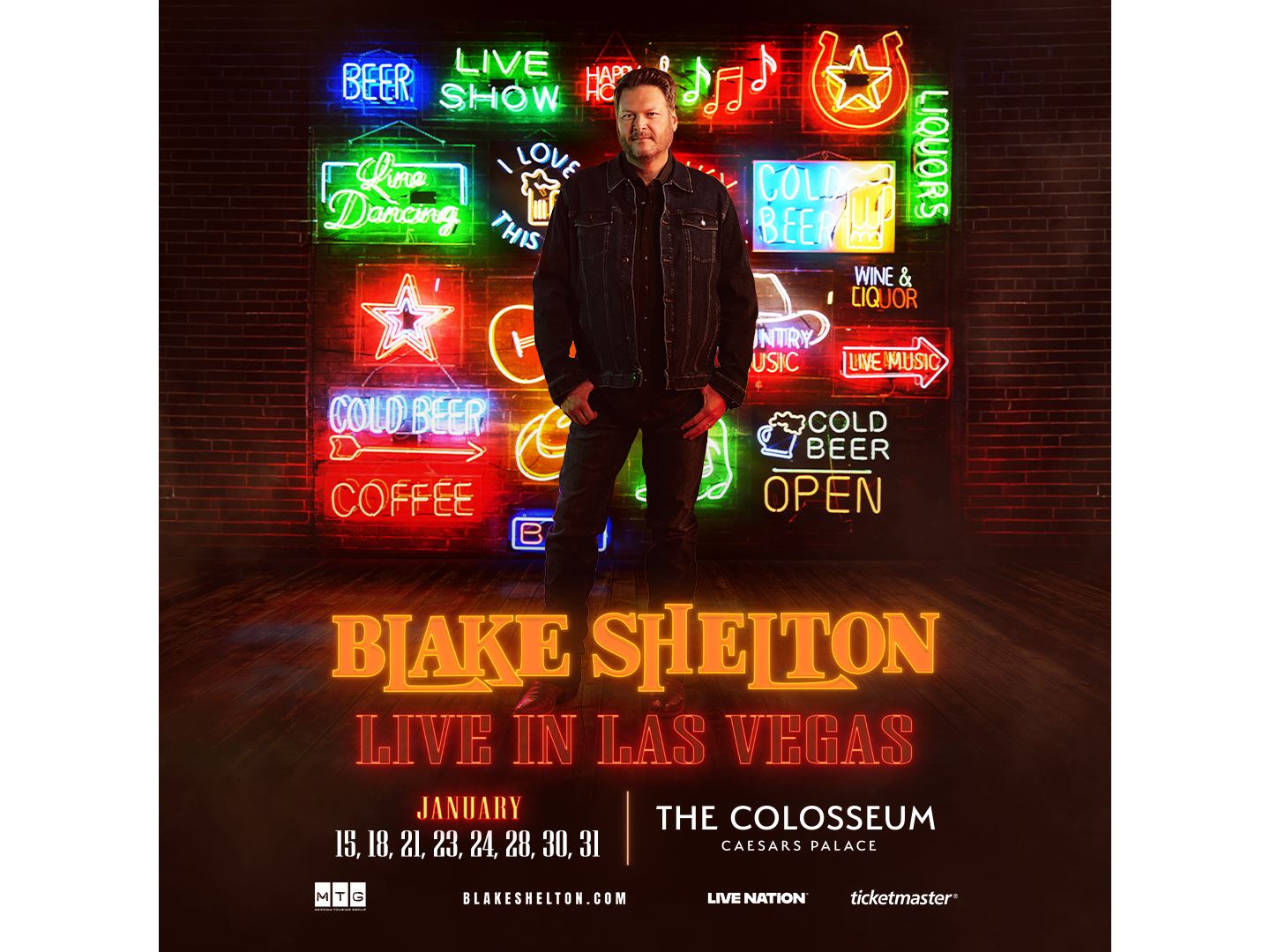 Blake Shelton The Colosseum at Caesars Palace