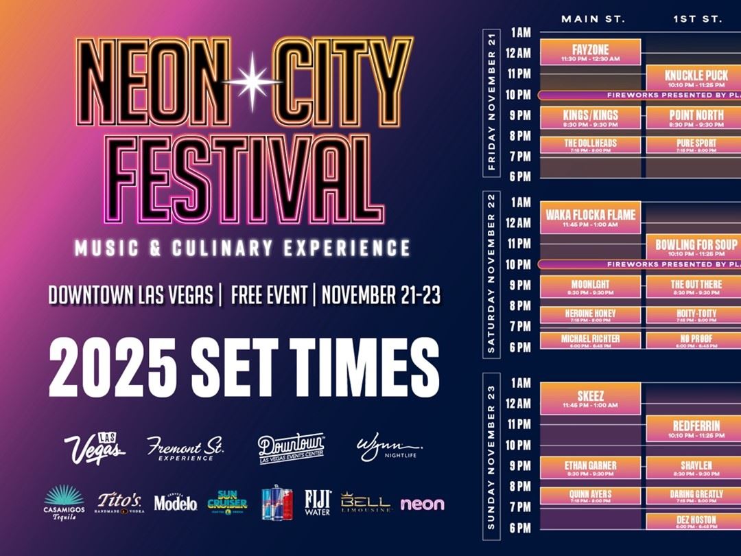 NCF Set Times 2025