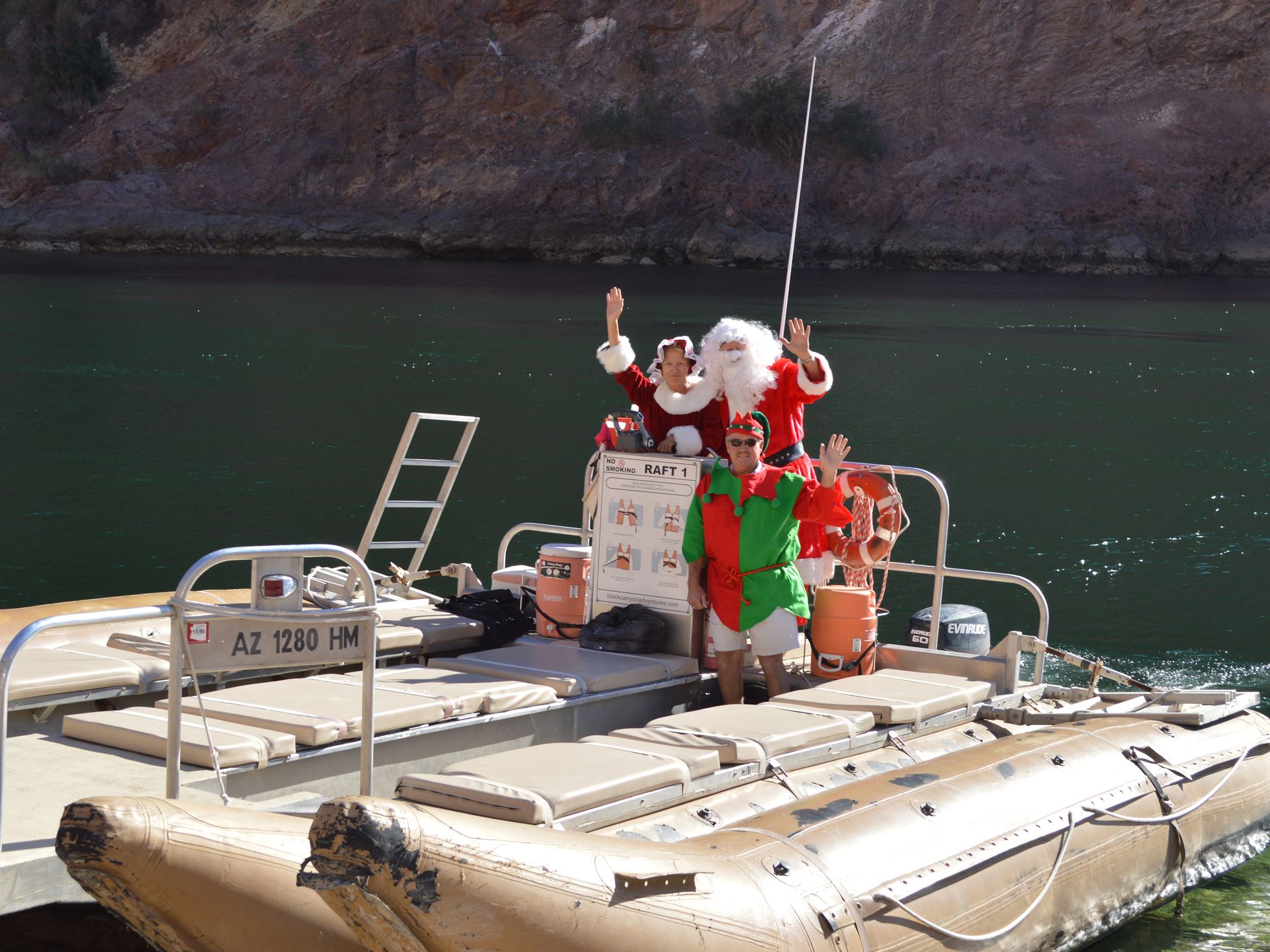 Rafting with Santa and Black Canyon River Adventures