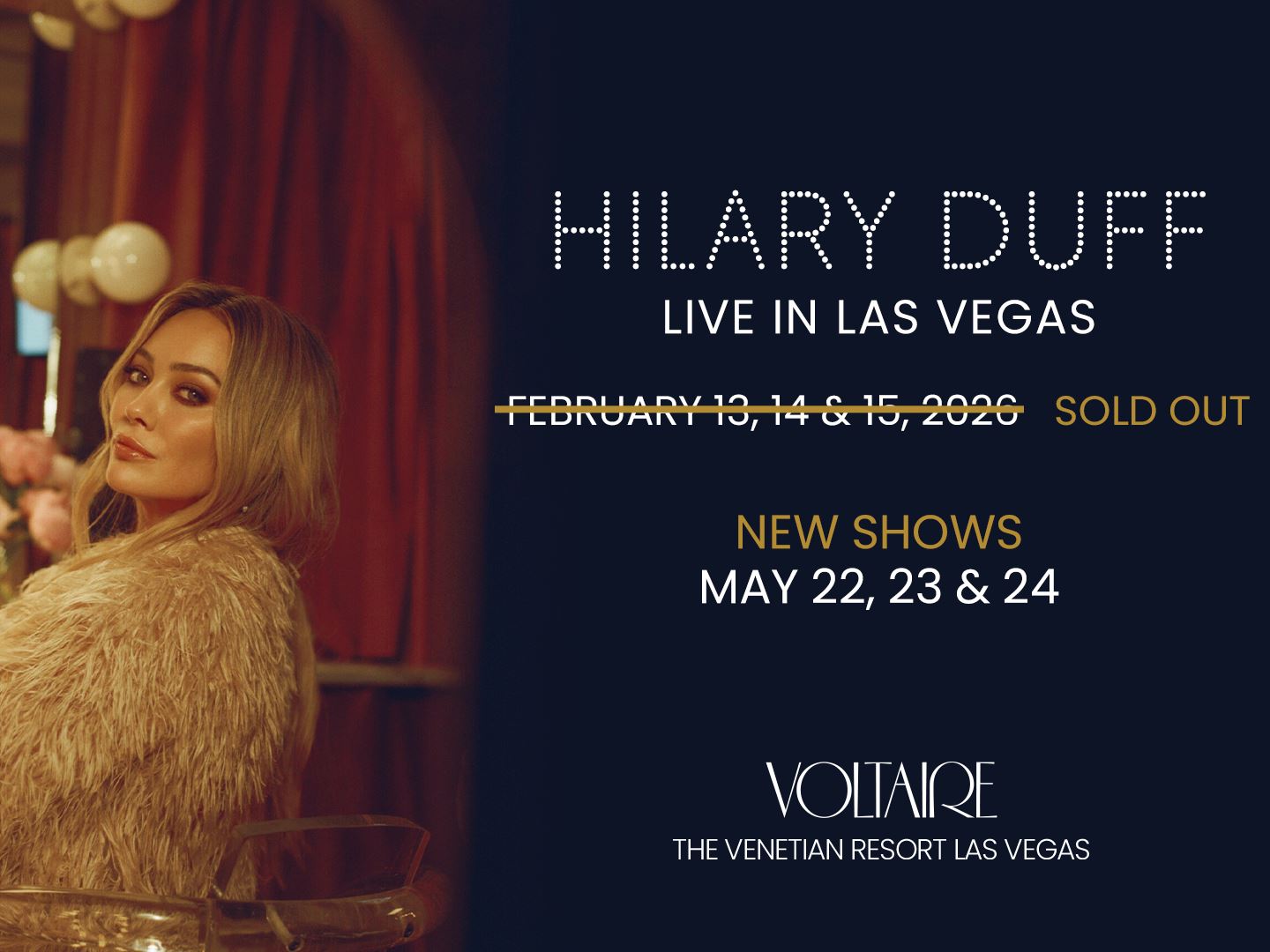Hilary Duff Voltaire at The Venetian Resort