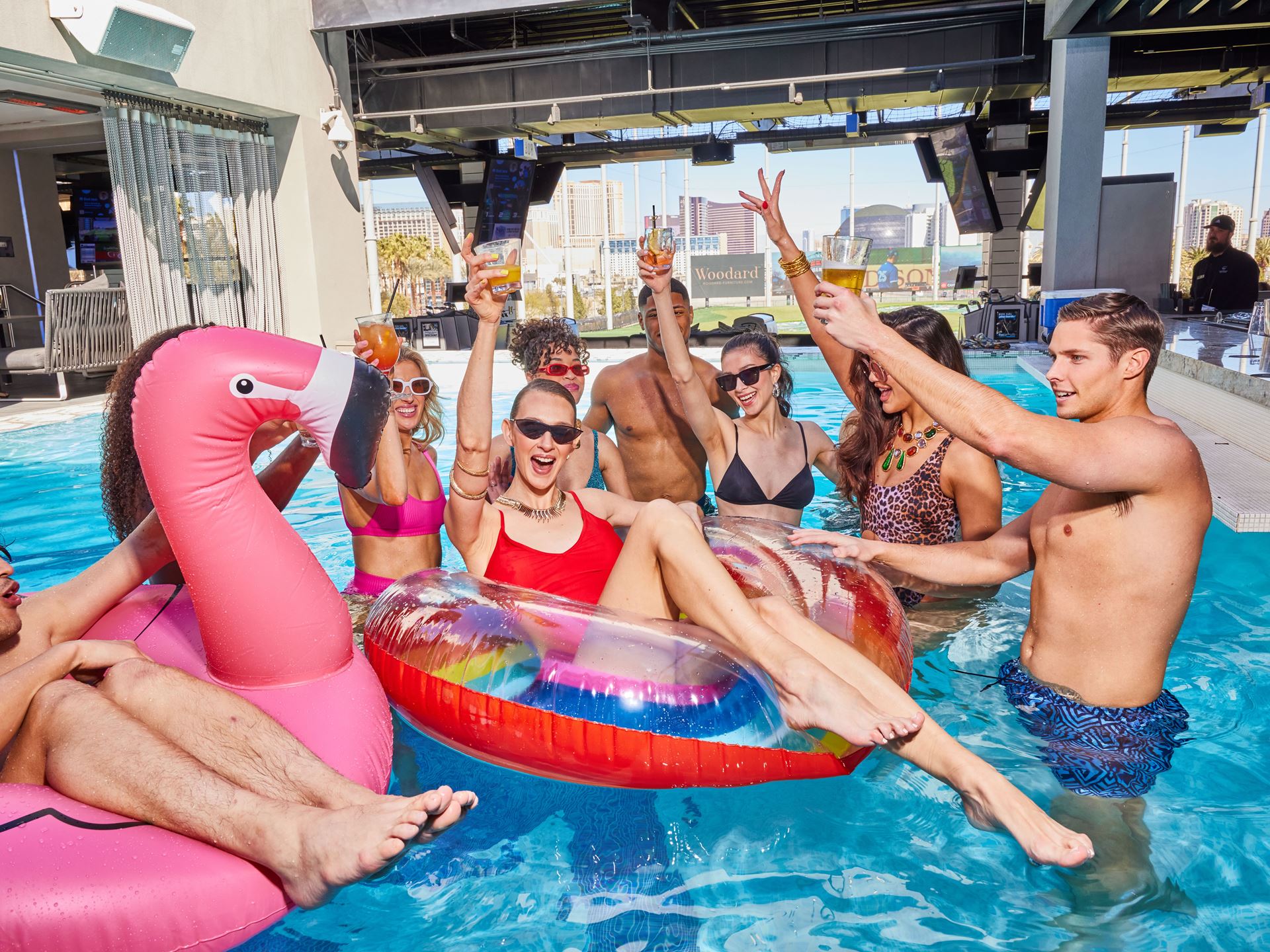 The Hideaway Pool at Topgolf Las Vegas