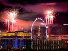 Las Vegas Shines for New Year's Eve 2018