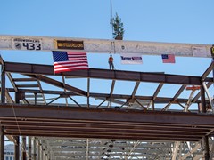 Beam hoisting ceremony celebrates construction team on Las Vegas Convention Center expansion