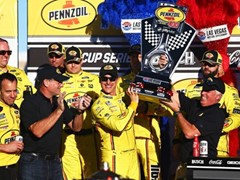 Joey Logano Wins NASCAR's Pennzoil 400 at the Las Vegas Motor Speedway