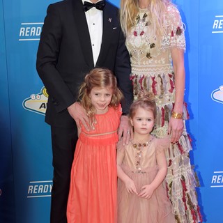 NASCAR Sprint Cup Series Champion Jimmie Johnson and family