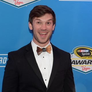 Driver Daniel Suarez arrives on the red carpet for the annual NASCAR Sprint Cup Series Awards