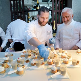 Restaurant Guy Savoy Executive Chef Julien Asseo and Chef Guy Savoy