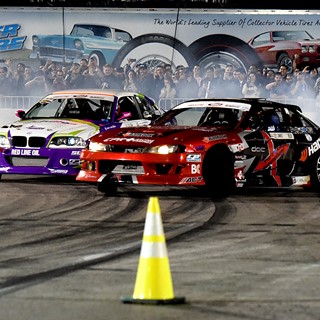 Drifting exhibition during the SEMA Ignited after party
