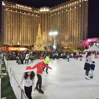 Ice skating rink at Holiday at the Park