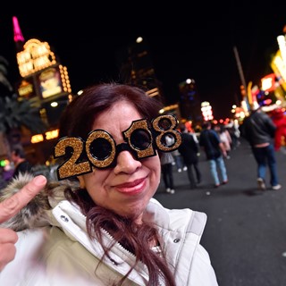 New Year's Eve novelty glasses