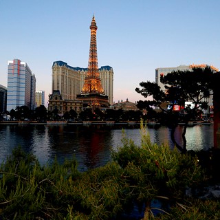 The view from Hyde Bellagio in Las Vegas
