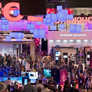 Some of the over 175,000 attendees are seen during the second day of CES