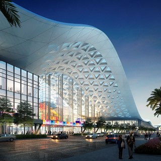 A design rendering, released April 10, 2018, showing the Las Vegas Convention Center District Phase Two Expansion